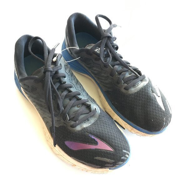 Brooks Pure Cadence 5 Mens Lightweight‎ Runner Athletic Shoes Black Blue Sz 8.5